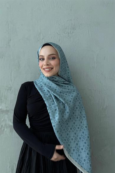 Bebe Mavi Gua Modal İpek Şal
