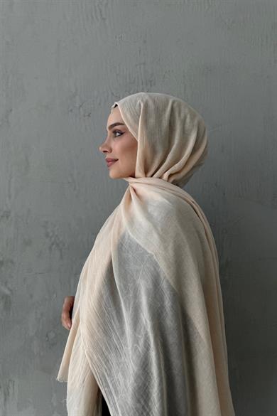 Bej Coac Fresh Pamuk Şal