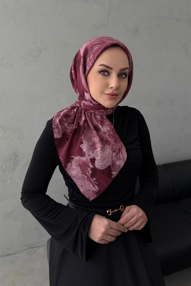 Bordo Efnan Pamuk Eşarp