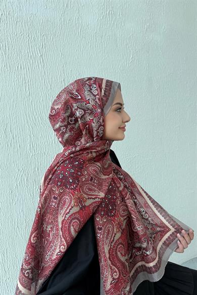 Bordo Etro Vual İpek Şal