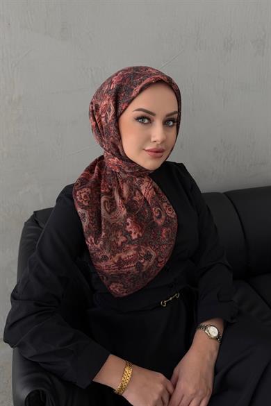 Bordo Merie Tensel Eşarp 