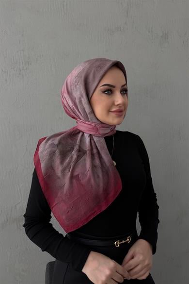 Bordo Narin Modal İpek Eşarp 