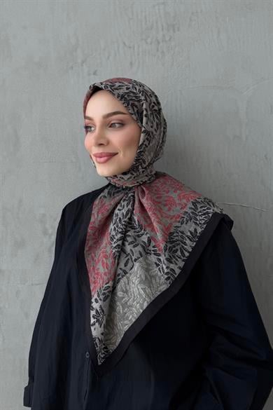 Burgundy Nirva Bohemian Modal Silk Shale Scarf