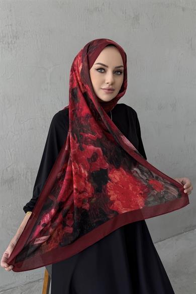 Bordo&Bordo Tual Koza %100 Pamuk Şal