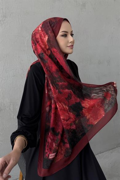 Bordo&Bordo Tual Koza %100 Pamuk Şal