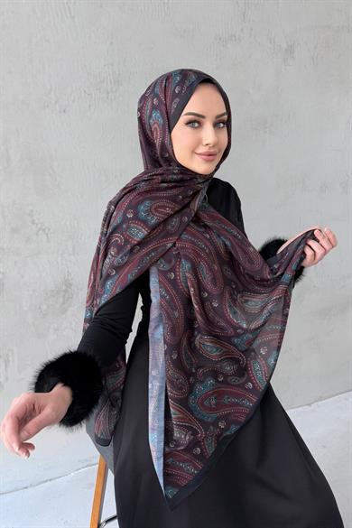 Bordo&Mavi Elvan Modal İpek Şal