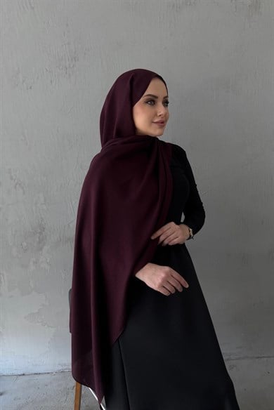Burgundy Native Bordürlü Naia Şal 