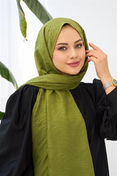 Çağla Kendinden Desenli Fresh Şal