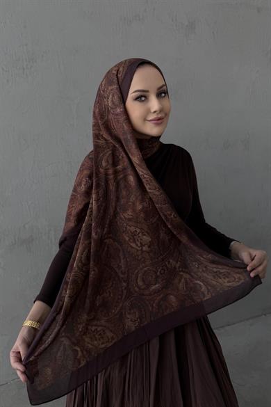 Çikolata Perla Koza %100 Pamuk Şal