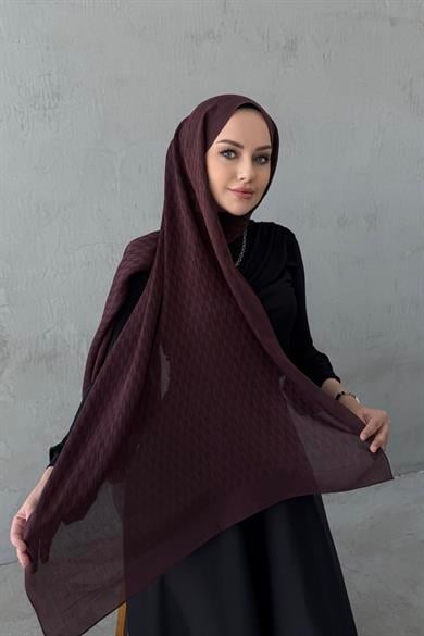 Chocolate Melinna Cotton Cashmere Shawl