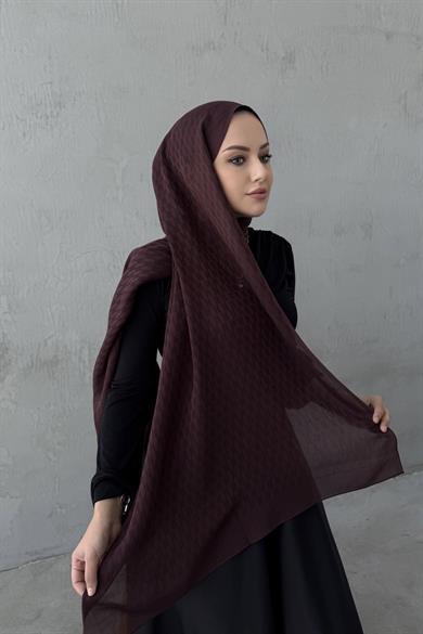 Chocolate Melinna Cotton Cashmere Shawl