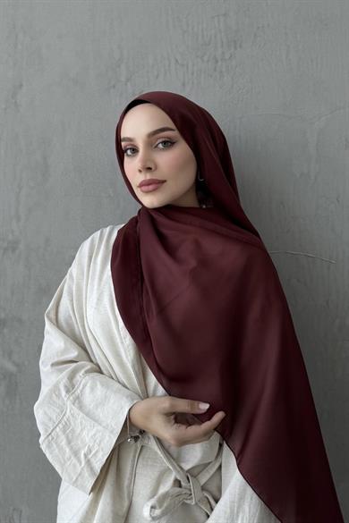 Chocolate Pomegranate Indian Silk Shawl