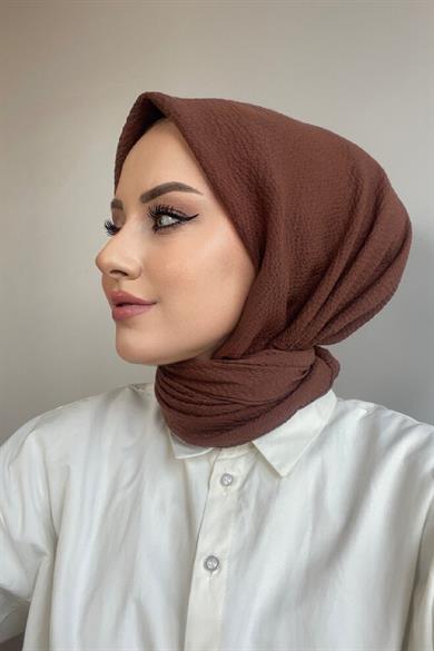 Çikolata Naturel Eşarp