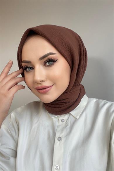 Çikolata Naturel Eşarp