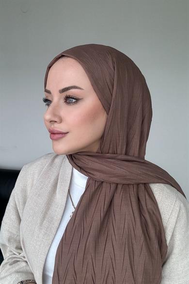 Dokulu Bambu Şal Ceviz Kabuğu