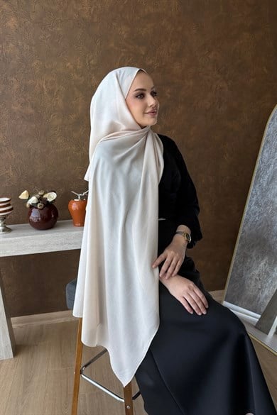 Ekru Paris İpeği Şal 