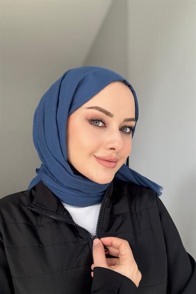 Fresh Pamuk Şal Kot Mavi