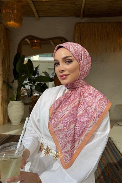 Fuşya Loresa Modal İpek Eşarp