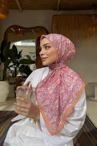 Fuşya Loresa Modal İpek Eşarp