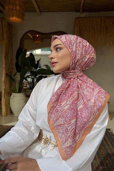 Fuşya Loresa Modal İpek Eşarp