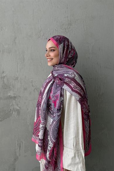 Fuchsia Mahra Authentic Indian Silk Shawl
