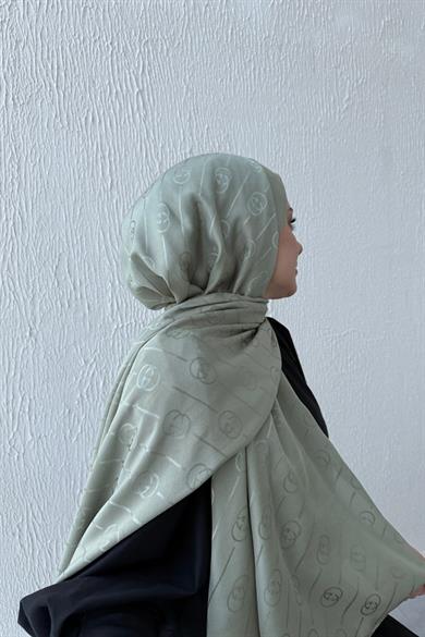 G İpeksi Jakar Şal Soft Yeşili