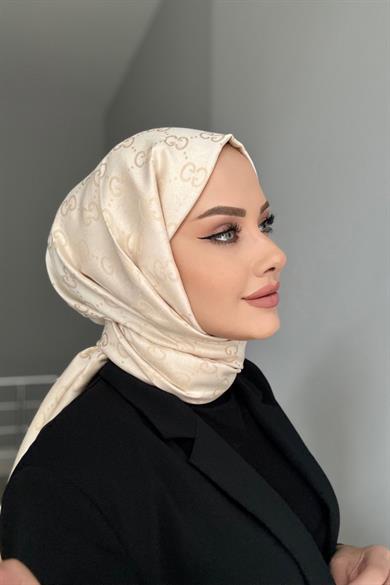 G Marka İpek Kaşmir Şal Açık Bej