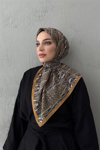 Gold Loresa Modal İpek Eşarp