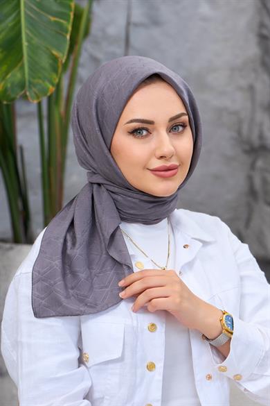 Gri Bambu Jakar Eşarp