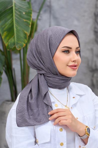 Gri Bambu Jakar Eşarp