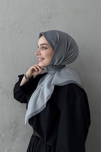 Gri Degrade Modal İpek Eşarp