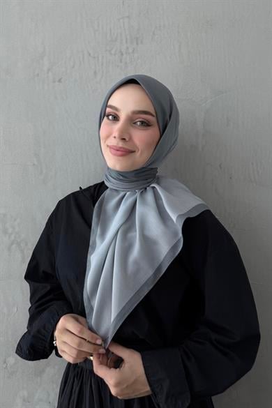 Gri Degrade Modal İpek Eşarp