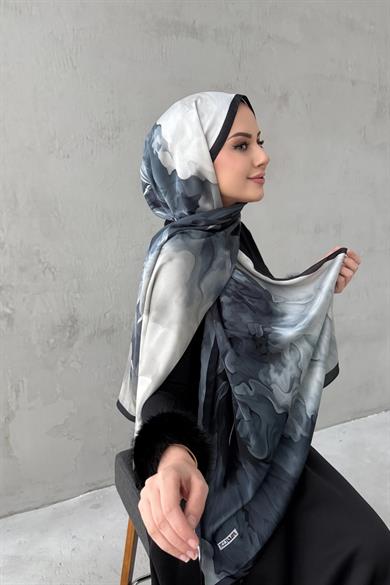 Gray Sand Silk Shawl