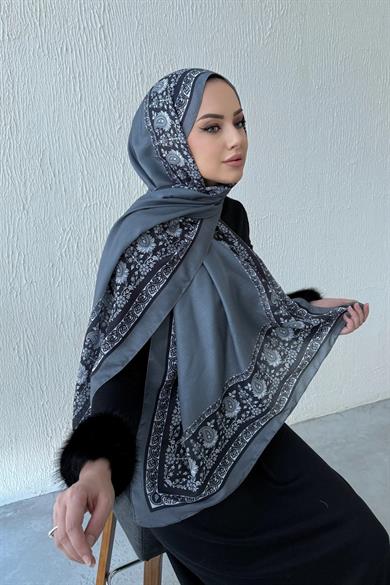 Gri Elmas Etro Soft Şal