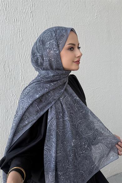 Gri Harmoni Modal İpek Şal