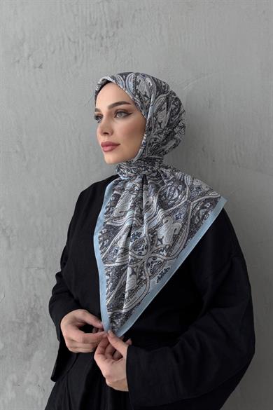 Gri Loresa Modal İpek Eşarp