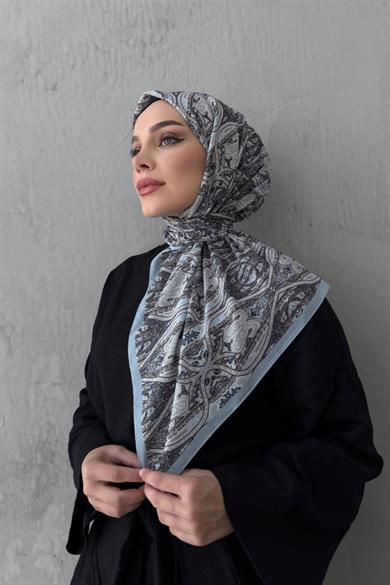 Gri Loresa Modal İpek Eşarp