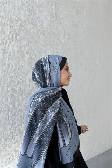 Gri & Siyah Etro Soft Şal