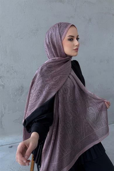 Dusty Rose Asu Authentic Indian Silk Shawl