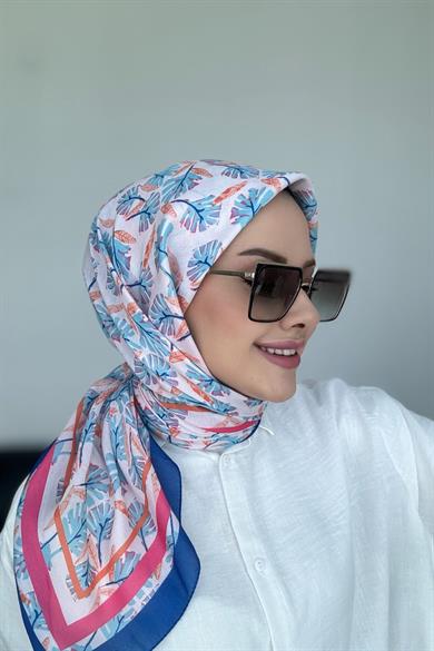 Hazan Dijital Soft Eşarp Lacivert