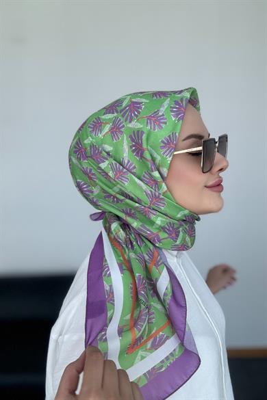 Hazan Dijital Soft Eşarp Mor