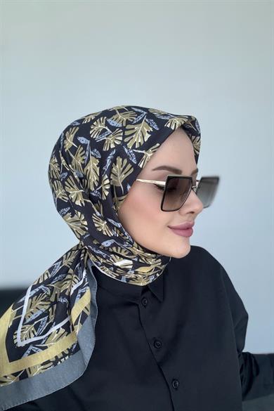 Hazan Dijital Soft Eşarp Siyah