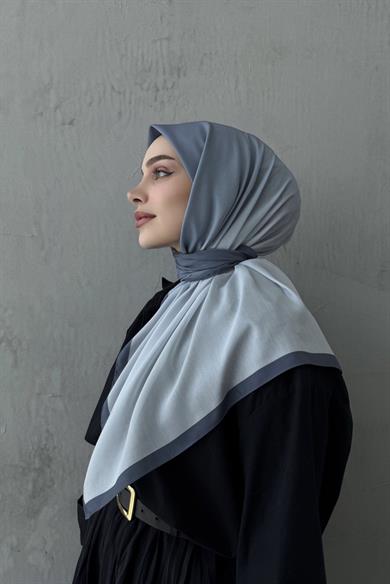 İndigo Degrade Modal İpek Eşarp