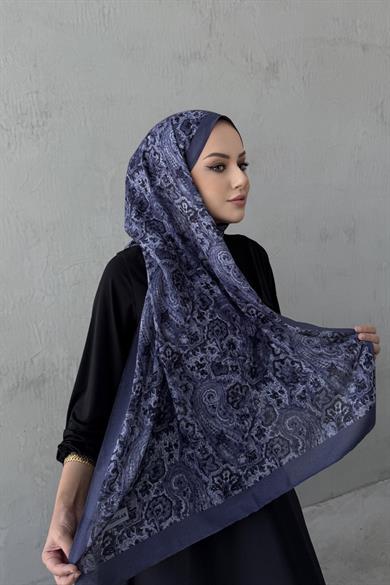 İndigo Laventa Koza %100 Pamuk Şal