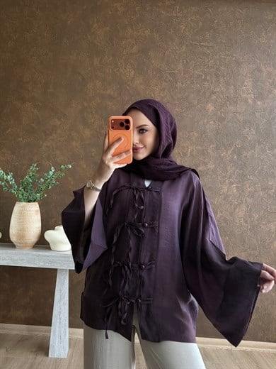 İthal Tensel Kimono Bordo