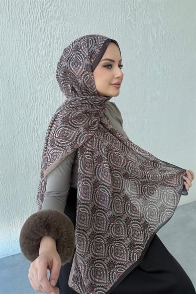 Brown Bohemian Modal Silk Shawl