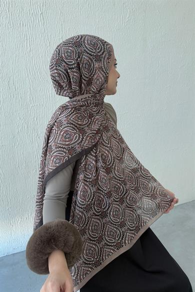Brown Bohemian Modal Silk Shawl