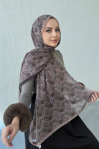 Brown Bohemian Modal Silk Shawl