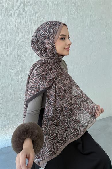 Brown Bohemian Modal Silk Shawl