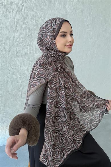 Brown Bohemian Modal Silk Shawl
